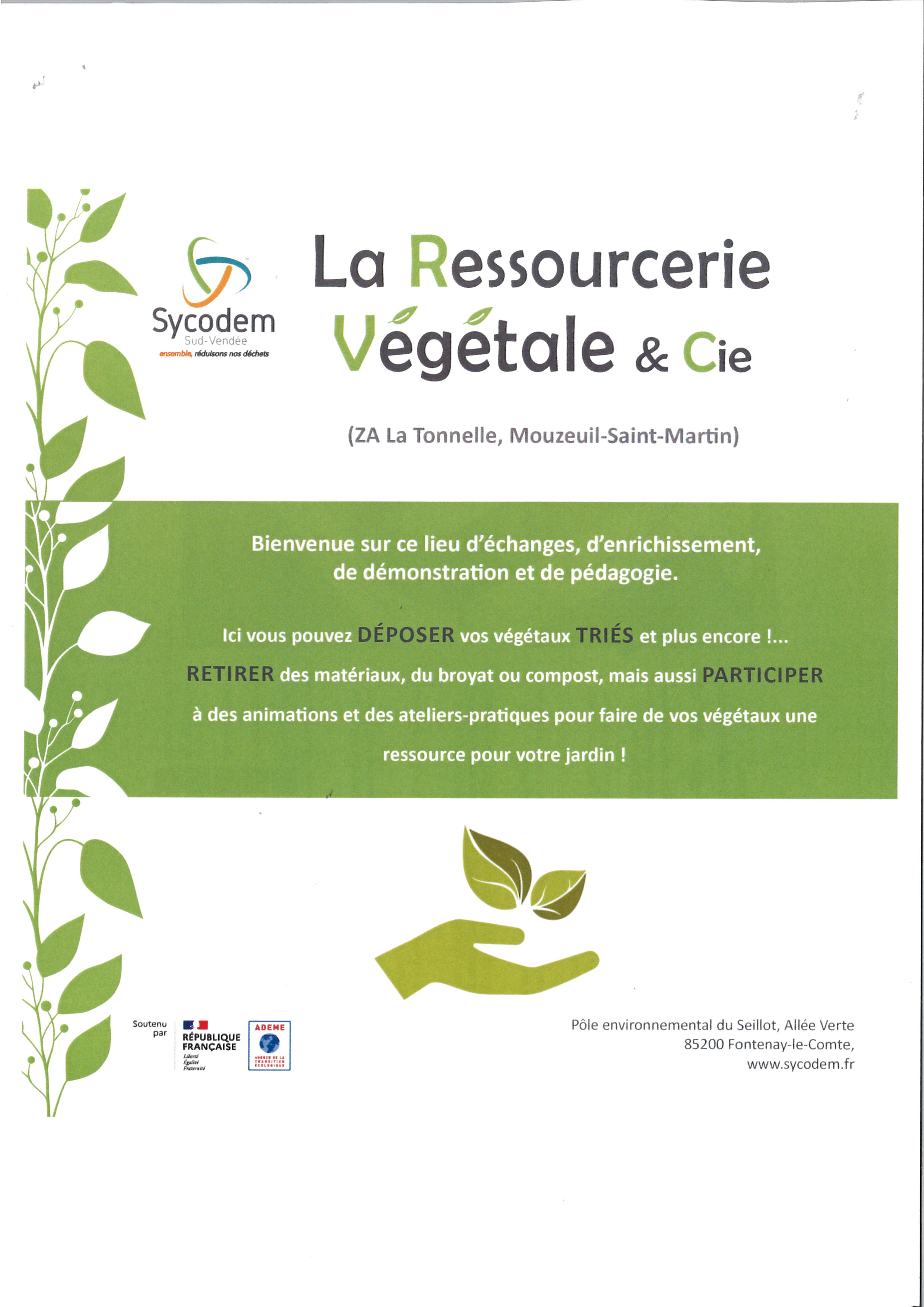 Affiche ressourcerie végétale